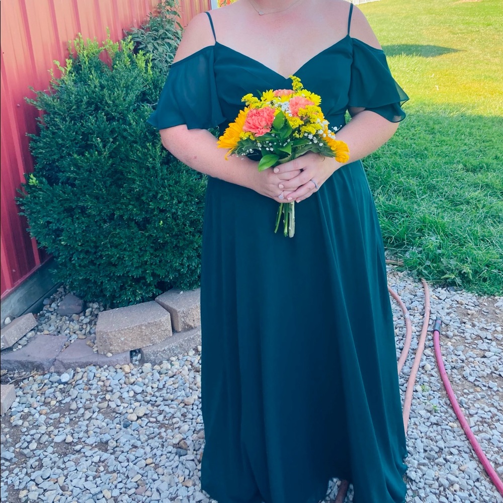 Sorella Vita emerald green bridesmaid dress